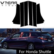 Vtear For Honda SHUTTLE Car window center column sticker BC mirror black pc material resistant to wear and corrosion