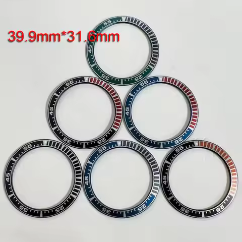 Mod Watch Accessories 39.9MM*31.6MM Aluminum Bezel insert For SEIKO Samurai Mechanical Watch
