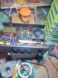 power amplifier rakitan 5 Amper. karaoke USB bluetooth subwoofer