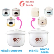 Bear pot ceramic bowl, Bear pot ceramic lid 0.8l SUBE001, DDZ-A08T8, SB-NNC08