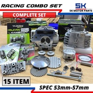 Ex5 Dream/Wave100 Block Racing 53mm/56mm/57mm TAIKOM Combo Set(Head Racing/Valve Spring/Camshaft S4/
