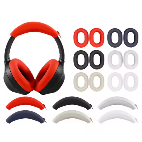Silicone Earpads Headbeam Sleeve Soft Earmuff Shell Cover Headset Sleeve Replacement for Sony ULT WE