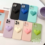 Compatible For Vivo V25 V25E Y35 2022 Y71T V21E 4G 5G Y75 Y55 5G Y22 Y22S Y16 Phone Case Cute Candy Plain Matte 3D Heart Solid Color Simple Love Soft Silicone TPU Back Cover Cases