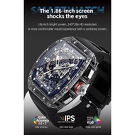 Smart Watch Blood Glucose Men NFC Door Access IP68 Waterproof BT5.2 Sound Crystal Case Smartwatch