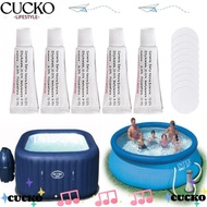 CUCKO 1/5/10Pcs PVC Repair Transparent Heat Resistance Strong Adhesion For Inflatable Swimming Pool Toy Puncture Patch
