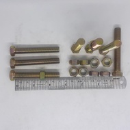 YELLOW BOLT NUT M10 X 70 BMK M10 X 70/ YELLOW M10X70 BOLT/ M10 BOLT/ 14 KEY BOLT/ 14 7CM LENGTH/