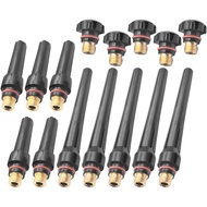 ZYAMY 15PCS Cawan Kimpalan TIG Penutup Belakang Kit Obor Kimpalan Penutup Belakang 57Y02 57Y03 57Y04