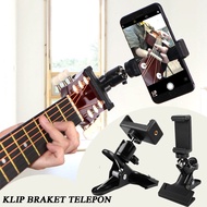 IPHONE Guitar Bass Head Phone Holder Clip Live Broadcast Phone Bracket For Samsung Smart Phoneiphone