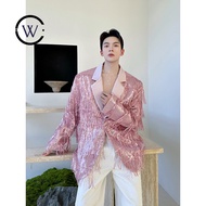 Dark Style Trendy Sequin Flow Design Suit Jacket Stage Performance Costume 6835PG9195 26F1 Stage Cos