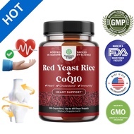 Red Yeast Rice with CoQ10 Supplement - Red Yeast Rice 1200 mg. CoQ10 100 mg Capsule Per Serving – He