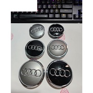 Audi A1, A3, A4, A4L, A6, A6L, A7, A8, A8L, C5, Q3, Q5, Q7 wheel cover Logo... - Price for 1 piece