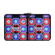 Dual Player Dance Mat TV Game Dancing Pads for Computer TV with 2 Game Controller AV Ouput (English 
