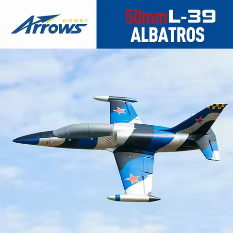 Blue Arrow 50mm L39 Entry To Advanced Hand-Throwing RC Model Realistic Brushless Fixed-Wing Electric