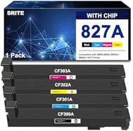 827A Toner Cartridge Replacement for CF300A CF301A CF302A CF303A Compatible with HP Enterprise Flow 