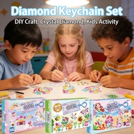 Toys Kids Activity Stickers Crafting Kit Kids Set for Painting Pendant Diamond DIY Pendant Keychain