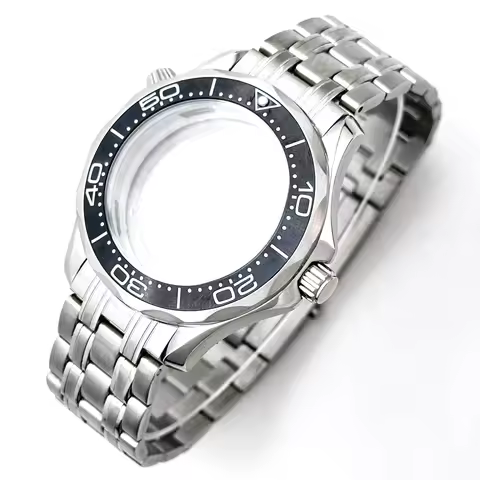 41mm Classic Diver 300M Watch Case Fit 29.7-33.7mm Dial Bracelet No logo For Seiko Seamaster NH35 Au