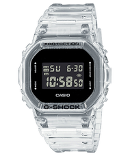 Casio - 時尚白透系列經典方形腕錶 G-SHOCK DW-5600SKE-7