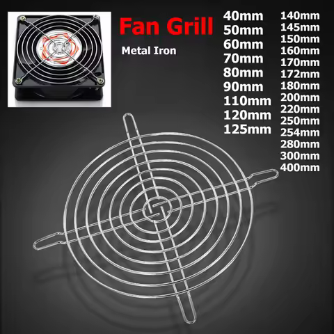 40mm 50mm 60mm 70mm 80mm 90mm-400mm Metal Protective Mesh Cover for Cooling Fan Metal Iron Nets Fan 