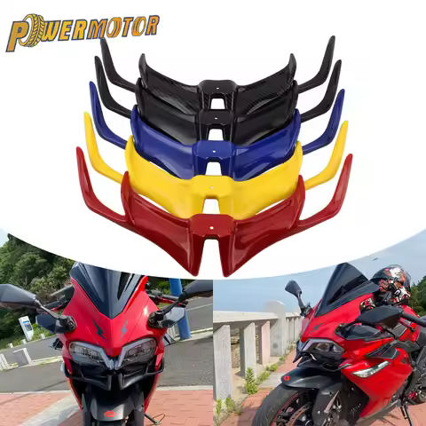 Motorcycle Front Fairing Winglet Wing Trim Cover For YAMAHA R15 v3 Motocross Front Fairing Beak Fixe