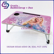 Meja belajar lipat besar 40x60 cm Meja laptop meja lipat karakter BARBIE