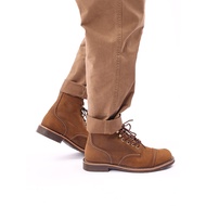 8111 Tooling Boots Men's Genuine Leather Couple Martin Boots Short Boots Round Toe High-Top Motorcyc