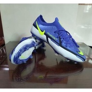 Kasut Bola Sepak Nike Phantom GT Elite FG Blue Waterproof Soccer Shoes Portable Breathable Football Match Shoes