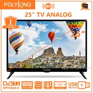 TV Digital 25 inch-C.TV Tanpa Set Top Box.TV Monitor.Polyking.DVB-T2.FHD.Garansi Resmi.TV murah.TV P