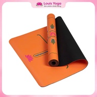 Thảm tập yoga cao su cao cấp QUEEN chính hãng Louis Yoga [TẶNG TÚI ĐỰNG +QUÀ TẶNG] dày 5mm - cao su