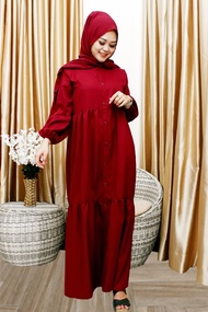 Sofia Dress 1 Kondangan Series Baju Dress Polos Busui