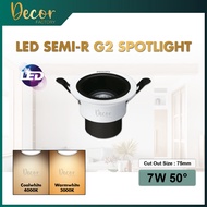 PHILIPS LED Semi Recessed G2 Spotlight RS280 7W 11W Coolwhite Warmwhite Eyeball Ceiling Light Lampu 