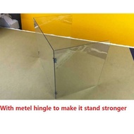 customized acrylic foldable sneez guard table barrier desk shield