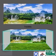 [Free Stickers+Stickers] 3D aquarium stickers Decal 3D model 989, super beautiful fish tank painting