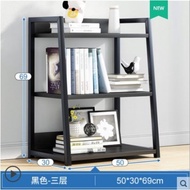 (3Tiers) Steel Book Shelf Steel Rack Storage Rack Modern Style (L50 x W30 x H69/97/120 cm) A#20