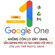 Upgrade Google One owner 1 year premium package 2 TB cloud storage Gemini Pro AI Capacity release fo