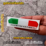 LIMITED EDITION ITALY FLAG RAISED STICKER