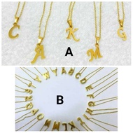 Custom initial pendant necklace