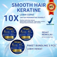 BUNDLING 3PCS SMOOTHING KERATINE PELURUS RAMBUT SERIS 100g 3PCS