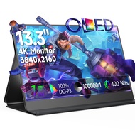 Uperfect 【การจัดส่งในท้องถิ่น】 OLED 4K Portable Monitor - 13.3Inch 400 NITS 3840*2160 100% DCI -P3 ห