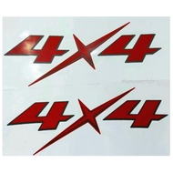 2 Pieces 4x4 Stickers Isuzu D-Max Car Decoration For All Ford Ranger Models 4WD sticker Hilux Vigo S