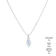 SO SEOUL Ghent Teardrop Aurore Boreale Swarovski® Crystal Pendant Chain Necklace