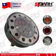Universal Tail lamp Tail light Assembly Bus 4 Inches Round LED with side LED 24 Volts