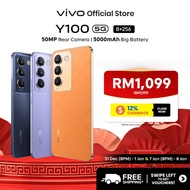 New vivo Y100 5G 8+8GB EXTENDED RAM 256GB ROM + 80W FlashCharge + 120Hz Ultra Vison AMOLED Display +