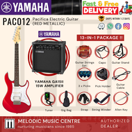 Yamaha PAC012 Pacifica Electric Guitar with GA15II Amplifier Speaker - RED METALLIC (PAC 012/ PAC-012)