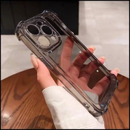 Ốp Lưng Điện Thoại Silicon Dày Chống Rơi Bốn Góc Cho IQOO Z9 Turbo 13 NEO9 SPRO+ Đen Trong Suốt Bảo