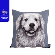 Blue Magic Sammy Dog 16x16 Pillow