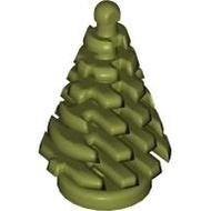 Original Lego Olive Green Pine Tree 2 x 2 x 4 new