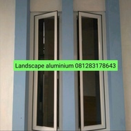 jendela aluminium kaca 150 x 40
