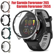 PC+Tempered Glass Cover For Garmin Forerunner 265 Case Shockproof Bumper Garmin Forerunner 265S Case Full Covered Screen Garmin 265 Case 265s Protector Garmin Watch Accessories