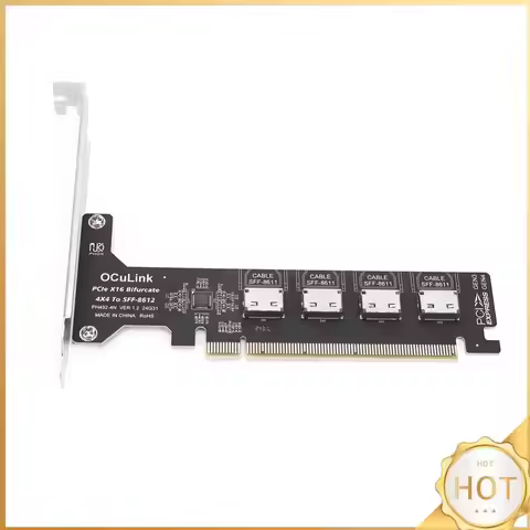 PCI-Express Bifurcation To SFF-8612 1/4X SFF-8612 SFF-8611 Internal Adapter for U.2 SSD EGPU Externa