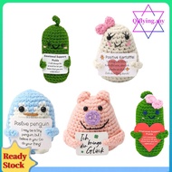 Positive Potato Pickle Creative Knitting Dolls Emotional Support Pickle Cucumber